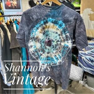 World Beat tie dye VNTG single stitch made in USA sz large tee A17